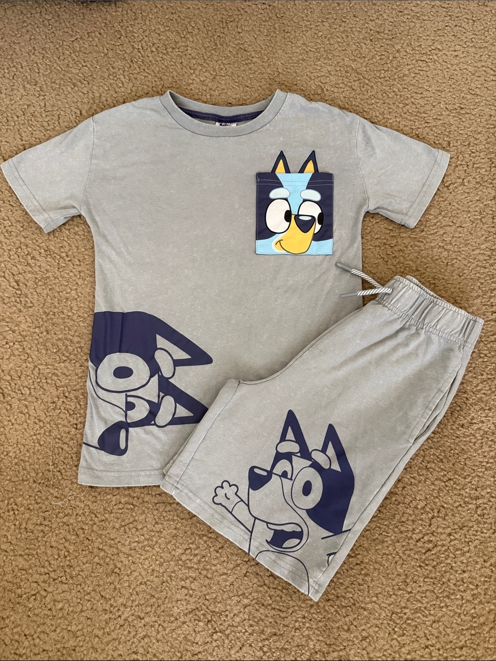 Grey Kids Bluey set